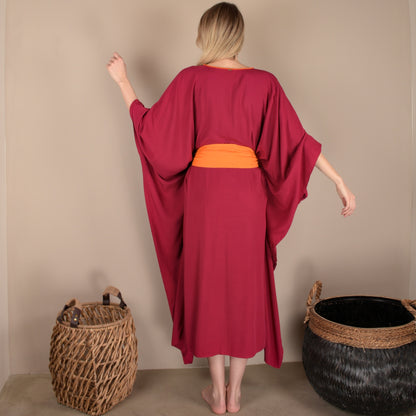 Kimono dress back view 