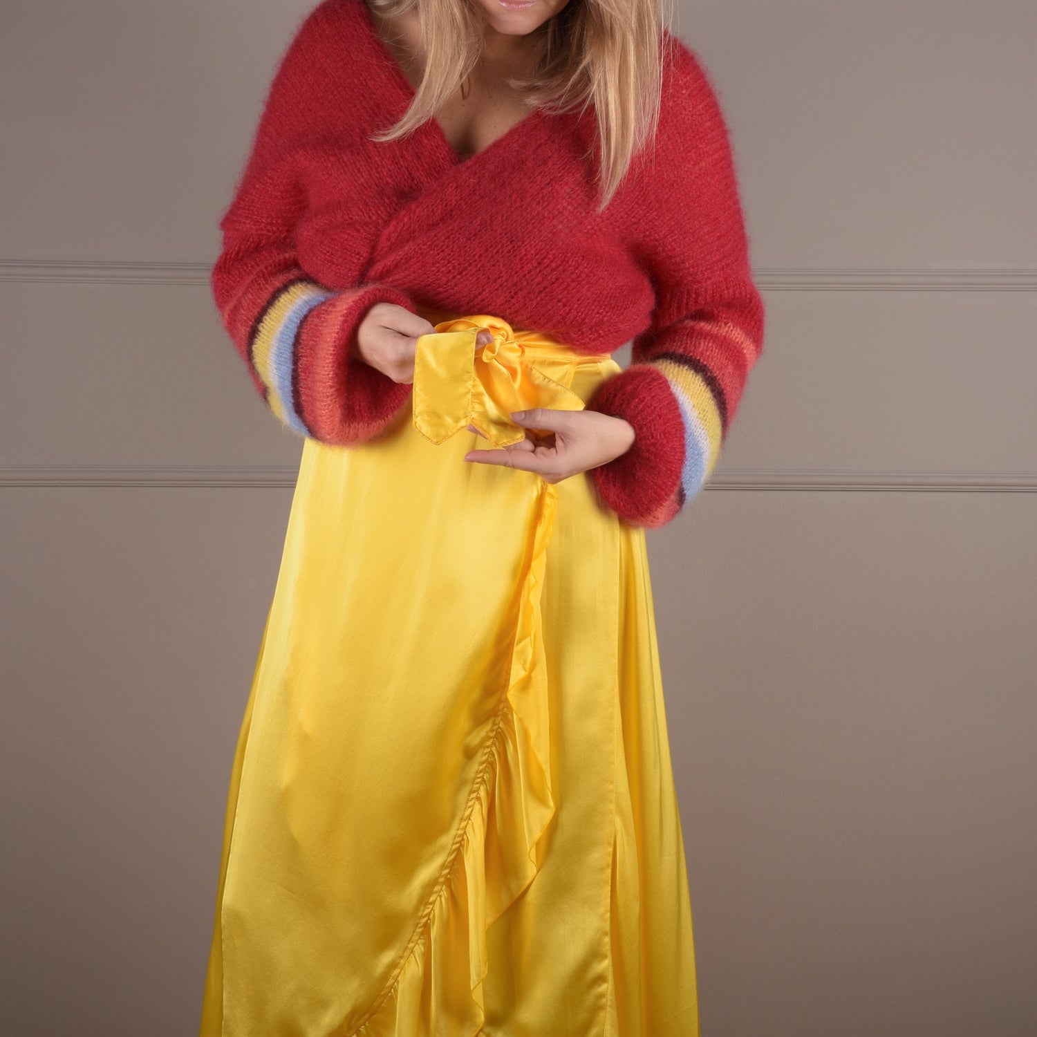 Silk Skirt Yellow